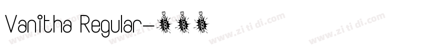 Vanitha Regular字体转换